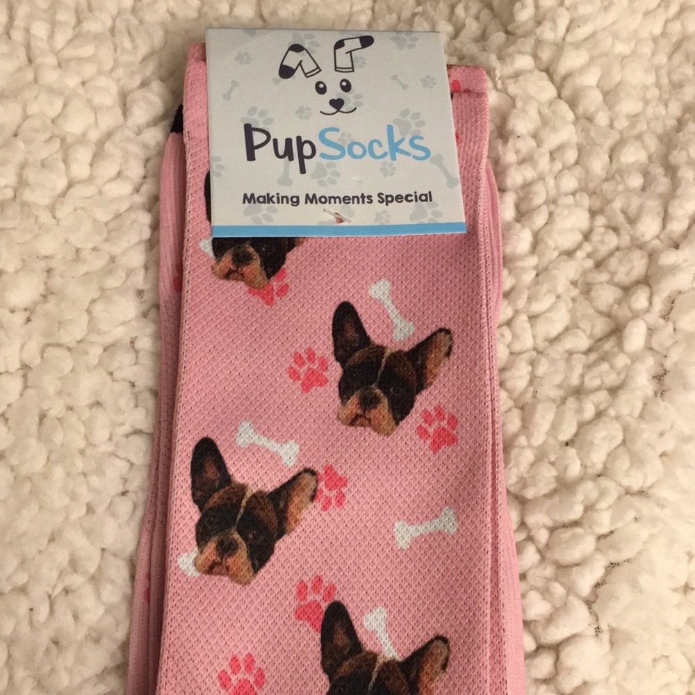 Woman’s Brand New Pink Pup Socks